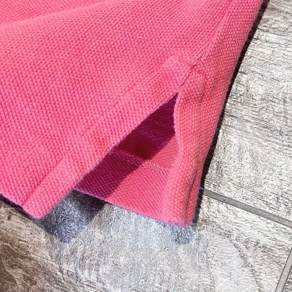 Polo Ralph Lauren Shirt Youth Boys Medium Red Classic Fit Pony Short Sleeve - Picture 7 of 8